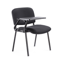 Chaise de conférence/étudiant/réunion empilable multifonctionnelle en tissu sans accoudoirs, chaise d'église sans accoudoirs