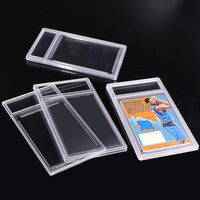 Support de carte en acrylique transparent pour cartes classées avec étiquette, support de carte vide pour cartes classées