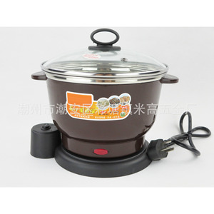 Electric <b>Steamer</b> 2.0L Double Layer With Glass Lid Coffee Color MG-A002 - Product Image 1