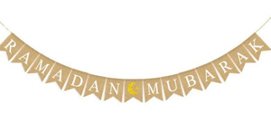 Bannière Ramadan DAMAI, décorations Eid Mubarak, comprenant une bannière Joyeux Eid, des étoiles, une lanterne, un drapeau à suspendre - Product Image 6