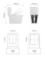 Salle de bain sanitaire en céramique de bonne qualité Siphonic P-trap S Trap One Piece Wc Cuvette de toilette avec les prix les plus bas