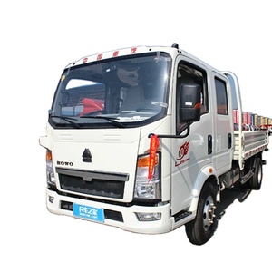 HOWO รถบรรทุกขนาดเล็กแบบดับเบิ้ลแค็บ4x2 YN33ดีเซลไฟ110PS 150 250hp 8.25R16LT ยูโร2eurii 4995รถตู้จีน - Product Image 1