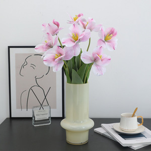 Tulipanes Artificiales de Color Azul Claro, Flores de Seda de Alta Simulación, Accesorios de Decoración para el Hogar y Bodas - Product Image 4