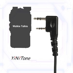 2 Pin k cắm Kenwood Baofeng Puxing Mũ bảo hiểm tai nghe PTT Mic Điện thoại tai nghe cho Walkie Talkie cầm tay hai cách phát thanh cho - Product Image 6