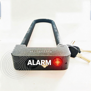 Cadenas intelligent avec alarme <span class=keywords><strong>pour</strong></span> moto, vélo électrique, antivol en U, grande <span class=keywords><strong>porte</strong></span> en verre - Verrou de sécurité haute performance avec alarme - Product Image 6