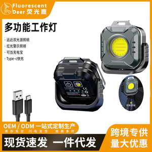 Portable Outdoor <b>Work</b> <b>Light</b> <b>Led</b> 500 Lumens <b>Rechargeable</b> Waterproof Magnetic Camping Lamp For Hiking Cycling Emergency Riding - Product Image 4