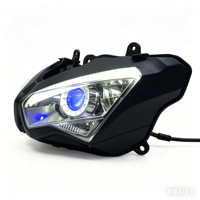 Feux avant LED Premium 2018-2023, ensemble de phares LED Devil Eye modifiés pour Kawasaki Ninja 400
