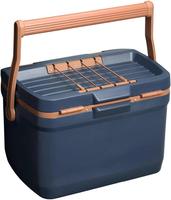 Glacière à roulettes 36L avec logo personnalisé, réfrigérateur portable d'extérieur en PE de qualité alimentaire pour les voyages en voiture
