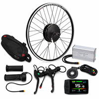 500W 750W 48V E-Bike Umbausatz mit Hinterachsmotor, 25A Controller, Elektrofahrrad-Kit für 26, 27,5, 28, 29 Zoll, Bürstenlos