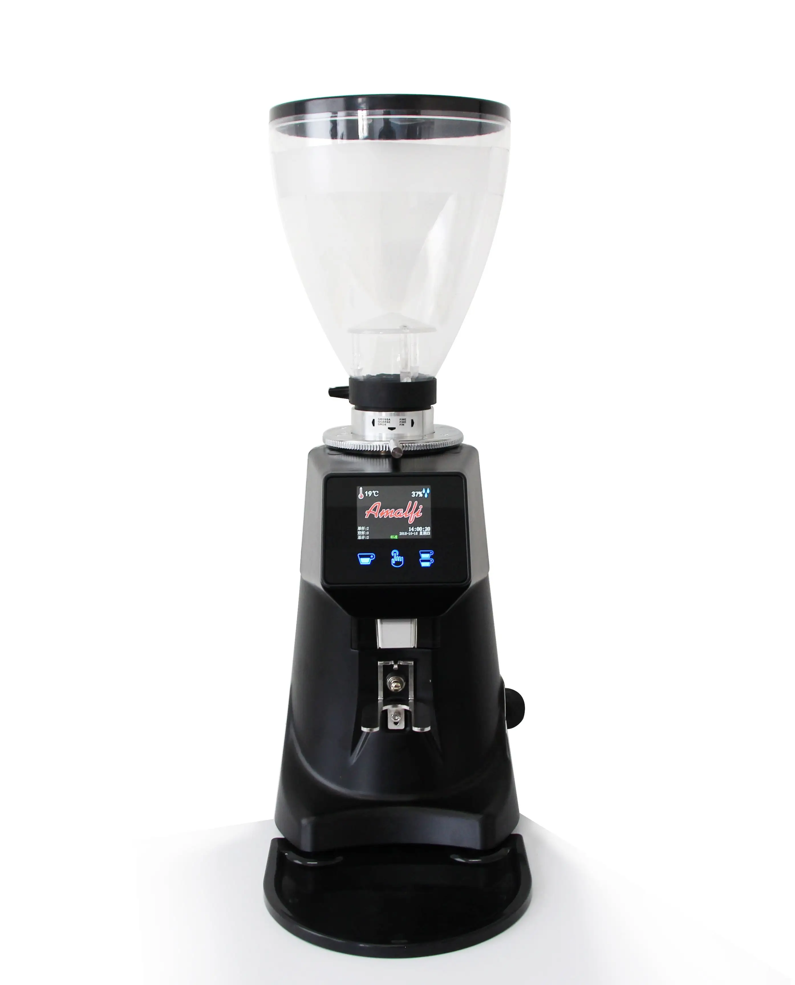 Профессиональный ЖК-монитор с сенсорным экраном на плоской подошве Burr эспрессо кофе шлифовальная машина для ресторана