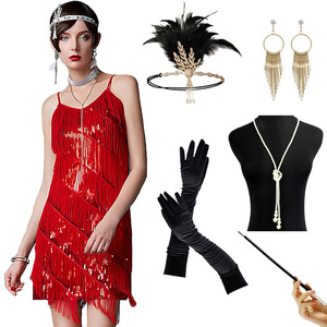 Cóctel noche fiesta de graduación 1920S Halloween Cosplay accesorios de disfraz <span class=keywords><strong>para</strong></span> mujer chica - Product Image 1