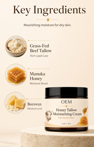 Crème Fouettée au Suif de Bœuf <span class=keywords><strong>et</strong></span> au Miel : Soin Nourrissant <span class=keywords><strong>et</strong></span> Réparateur pour Peaux Sensibles, Sèches, Abîmées, sujetes à l'eczéma <span class=keywords><strong>et</strong></span> à l'acné - Product Image 3