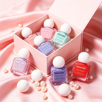 Vernis à ongles à base d'eau 12 ml SAGALAGA certifié Halal, non toxique, respirant, végétalien, longue tenue, manucure OEM ODM Mini