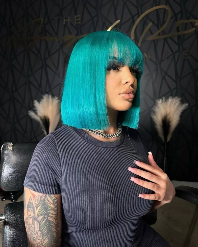 Perruque avant transparente de dentelle de densité de 13x4 200%