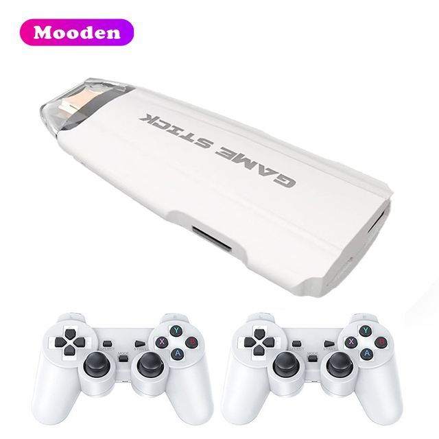L X2 Max Game Stick 4K Retro TV Game Console with 64GB 2.4G Wireless Gamepad Emuelec4.3 <1000 Built-in Classic Games for PSP/PS1