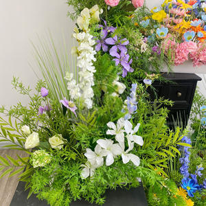 Ramas de flor de cerezo de plástico blanco claro de alta calidad Flores de loto artificiales realistas Día DE LA MADRE Boda de Navidad - Product Image 6