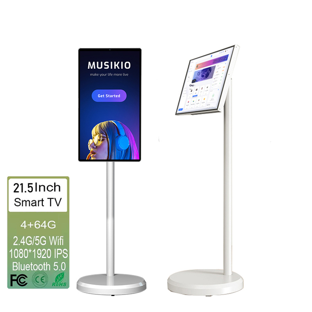 21.5 Inch Smart Screen Display Android 13 Portable Smart Monitor Battery Power Touch Screen Digital Signal Portable Smart Tv
