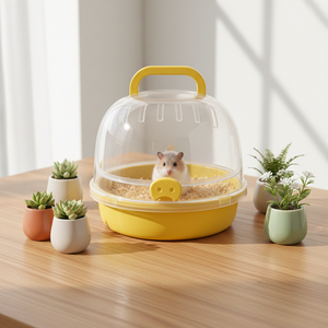 <span class=keywords><strong>Cage</strong></span> portable transparente en plastique pour petits animaux, idéale pour oiseaux et hamsters, en PP ventilé, pour extérieur – Fournitures pour animaux de compagnie – Vente chaude - Product Image 1