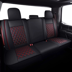 Housses de siège en cuir pleine couverture compatibles avec Ford F-150 Raptor LTD, protections de siège rembourrées imperméables et résistantes - Product Image 3
