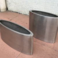 Buatan tangan dekorasi rumah Modern vas lantai huruf emas dalam ruangan besar pot bunga baja tahan karat untuk pernikahan pilihan kustom tersedia