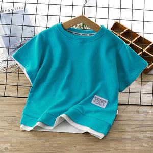 Ensemble deux pièces coréen en coton gaufré à manches courtes pour bébé garçon, collection été 2025 - Product Image 6