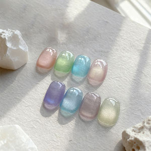 AILANUO Collection été 8 couleurs Vernis à ongles gel UV effet œil de chat pailleté Non toxique Vegan Écologique Séchage LED/UV Marque privée ODM/OEM - Product Image 1