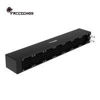 Radiateur de refroidissement par eau pour serveur FREEZEMOD, 7 emplacements pour ventilateurs, RoHS, radiateur en aluminium de 40 mm. SR-LP40-40X7F75