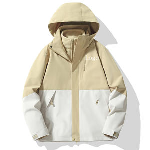 Chaqueta impermeable deportiva con logotipo personalizado para hombre, chaquetas cortavientos ligeras negras para hombre - Product Image 2