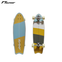 Planche à roulettes pour adultes personnalisée à grande vitesse pour débutants planche de marche portable en queue de poisson pour enfants et planche de surf terrestre