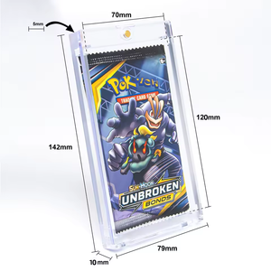 Y Y Ultra Clear Pro One Touch 100% UV Protection Strong Magnetic Holder for Standard Size Card Booster Pack - Product Image 3