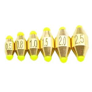 wholesale 1.8g-10g copper bullet weights fishing