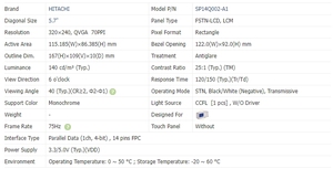 5.7 inch <span class=keywords><strong>SP14Q002</strong></span>-<span class=keywords><strong>A1</strong></span> công nghiệp Hiển thị màn hình <span class=keywords><strong>LCD</strong></span> in ấn các bộ phận máy - Product Image 6