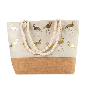 Borsa in Tela di Cotone Riciclato con Stampa Personalizzata, Motivo Animale, Spessa e Foderata, Ecologica con Cerniera - Product Image 3
