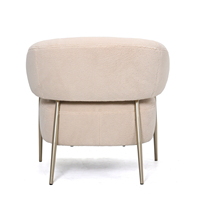 Fauteuil moderne de luxe avec cadre en métal doré, tissu doux, meubles pour la maison, salon, chambre à coucher, bureau, détente, salon