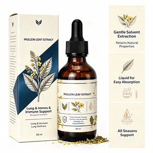 Ahualyn OEM <span class=keywords><strong>Teinture</strong></span> de molène liquide en flacon – Gouttes végétales naturelles anti-inflammatoires pour stimuler le système immunitaire - Product Image 1