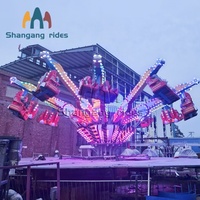 Nouvel équipement de remorque d'attraction : Machine à sauts fou montée sur remorque, manèges de saut de Shangang Rides