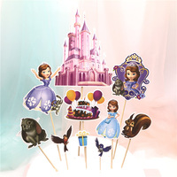 Décoration de Gâteau en Papier Personnage de Dessin Animé et Ballon pour Fête d'Anniversaire Enfant Bébé, Fournitures de Gros
