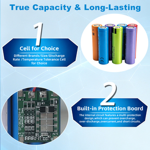 Paket baterai Li-ion 7.4V <span class=keywords><strong>2</strong></span>,6ah 19,24wh, baterai paket baterai Lithium-ion ringan dapat diisi ulang untuk kotak Speaker - Product Image 3