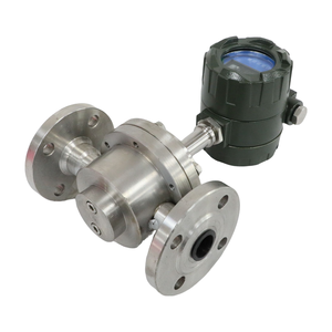 Medidor de flujo de aceite combustible de alta viscosidad 0.2% Medidor de flujo de engranaje ovalado eléctrico - Product Image 1