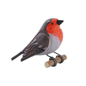 Toptan Oyma Ahşap Kuşlar Hayvanlar Dekor El Yapımı Masif Ahşap Kuş Askısı Oyma Ahşap Kuşlar - Product Image 2