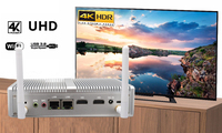 OEM Mini PC N3150 Win 10 Système Barebone Fanless Micro Ordinateur I ntel C-eleron N3150/N3700 4K HTPC Nettop BOÎTE de TÉLÉVISION Intelligente