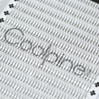 Coolpinepro Extensions de cils pré-fabriquées et éventails préformés 3D 0.07 CC Racine longue 16 RANGÉES