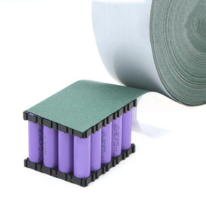 Espaciador Aislante Adhesivo de Papel de Cebada (Fish Paper) para Baterías 18650 de Alto Voltaje, 50mm, Celdas Verdes Grandes, para Diversas Aplicaciones - Product Image 1
