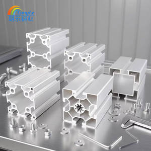 Profilo in Alluminio Estruso 100x100, Lega di Alluminio 100mm 100x100 per Nastro Trasportatore Alimentare - Product Image 1