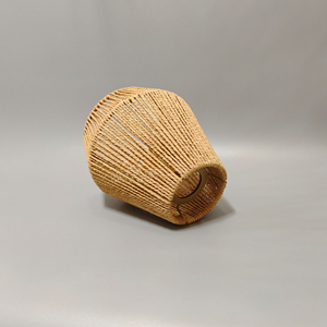 <span class=keywords><strong>Lampada</strong></span> <span class=keywords><strong>a</strong></span> <span class=keywords><strong>Sospensione</strong></span> Artigianale in Corda e Rattan Intrecciata <span class=keywords><strong>a</strong></span> Mano Naturale Semplice <span class=keywords><strong>Paralume</strong></span> <span class=keywords><strong>a</strong></span> Cupola Tessuto <span class=keywords><strong>a</strong></span> Mano - Product Image 2