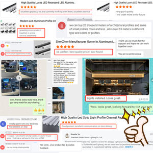 Aluminium <strong>Profile</strong> for Led Lighting Strip 1m 2m 3m Embedded Linear Strip Light Concealed Led <strong>Aluminum</strong> <strong>Profile</strong> Channel - Product Image 5