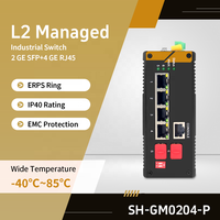 Switch Industrial Gestionado L2 de 2 Fibra y 4 Puertos de Cobre, SNMP, ERPS, Ring, 12Gbps, QoS para Sistema de Cinta Transportadora y Línea de Clasificación de Almacén