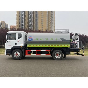 Camion de transport d'eau Dongfeng 4X2 de 12 000 litres fourni par le fabricant pour le transport d'eau industrielle et l'aménagement paysager - Product Image 3