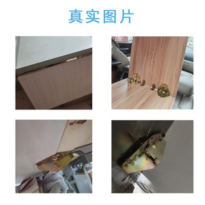 Folding <b>Hinge</b> Iron Surface Mount 4 Holes Per Leaf Antirust Furniture Hardware - Product Image 5