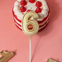 Bougies de joyeux anniversaire en forme de numéro d'or de choix populaire pour la fête
